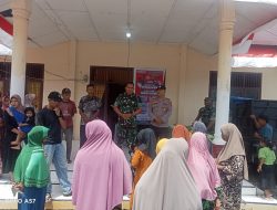 Menjaga Stabilisasi Pasokan Dan Harga Pangan, Kodim 0105/Abar Bersinergi Dengan Bulog Menggelar Pasar Murah