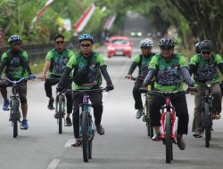 Dandim Abdya Lepas Event Gowes Jelajah Budi Padi Sigupai HUT ke-80 RI
