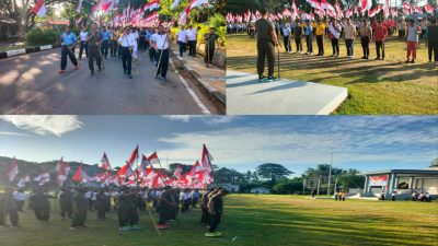 Merah Putih di Ujung Negeri, Kodim 0112/Sabang Ikut Serta Kibarkan 2.025 Bendera Sambut HUT RI ke-80