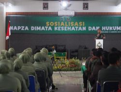 Korem 012/Teuku Umar Gelar Sosialisasi NAPZA dimata Kesehatan dan Hukum