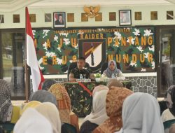 Danyonif 115/ML Wujudkan Kepedulian Lewat Berikan Partisipasi Sarana dan Sembako kepada Ibu-Ibu Persit