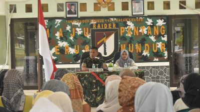 Danyonif 115/ML Wujudkan Kepedulian Lewat Berikan Partisipasi Sarana dan Sembako kepada Ibu-Ibu Persit