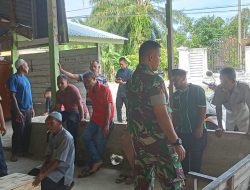 Hadiri Takziah Di Babahrot, Prajurit Jajaran Korem 012/TU Bantu Warga Siapkan Prosesi Pemakaman
