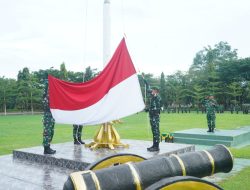 Korem 012/TU Gelar Upacara Bendera Mingguan, Letkol Cpl Ronald hasidungan Silaban Bertindak Sebagai Irup