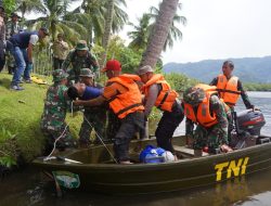 Cegah Risiko Bencana, TNI dan Unsur Terkait Gelar Simulasi Evakuasi korban Banjir di Aceh Selatan