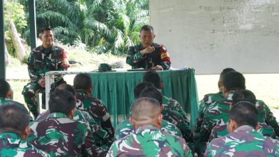Denbekang IM 2 Meulaboh Gelar Latihan Penanggulangan Bencana Alam Banjir dan SAR