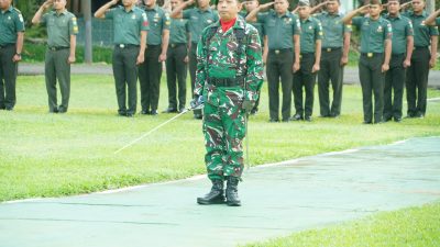 Korem 012/TU Jadikan Upacara Mingguan sebagai Sarana Pembinaan Jiwa Korsa dan Nasionalisme