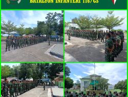 Kasrem 012/TU Meninjau dan Berikan Pengarahan Kepada Prajurit yang Mengikuti Seleksi Satgas Pamtas RI–PNG Statis Yonif 117/KY Rikkes Tahap II Gelombang II